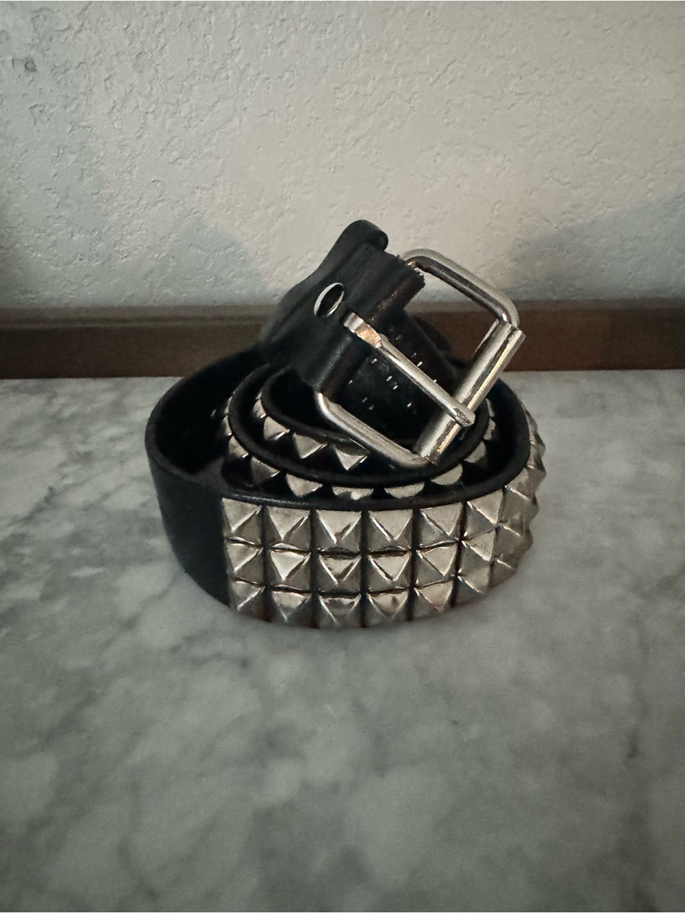 Vintage Genuine Leather Studded Belt